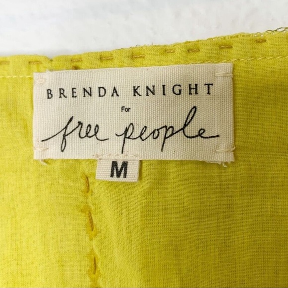 Free People Yellow A-Line Skirt - Picture 4 of 7